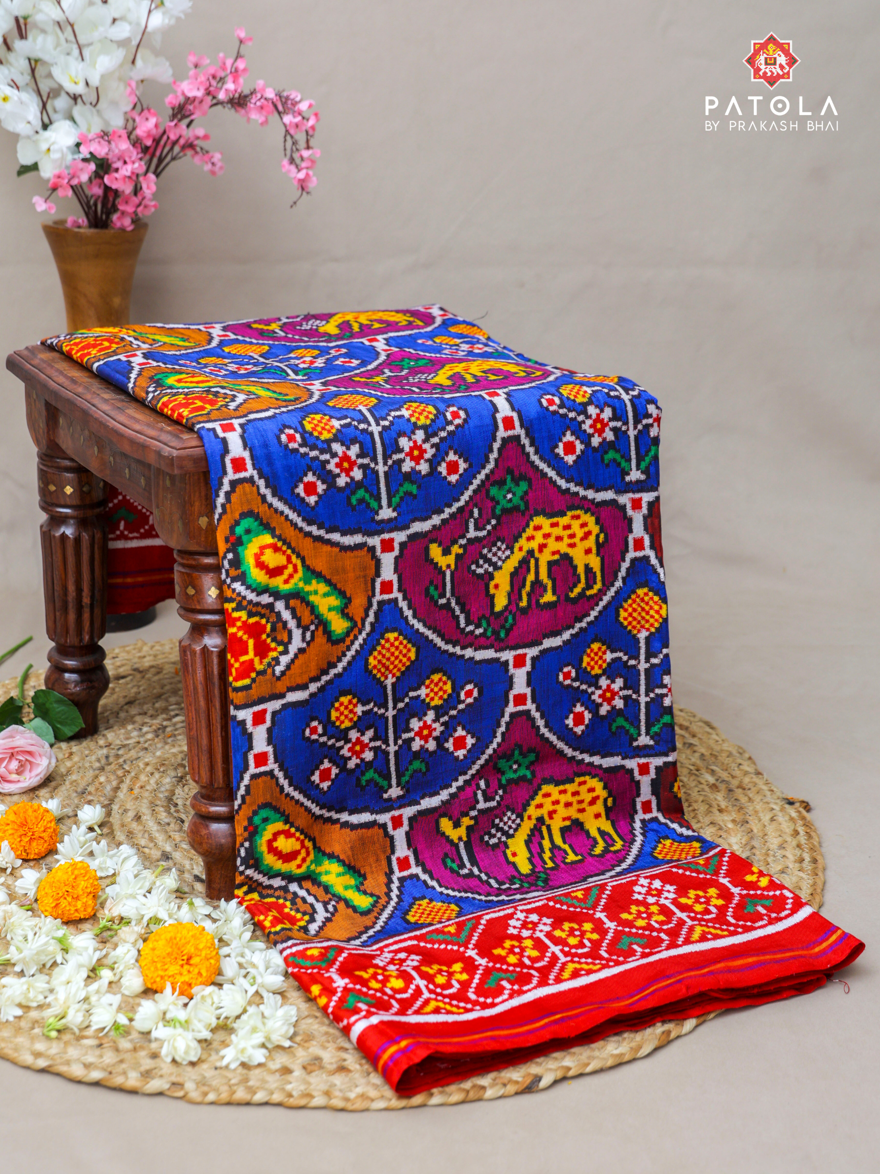 Motifs Designer Pure Double Ikat Patola Saree